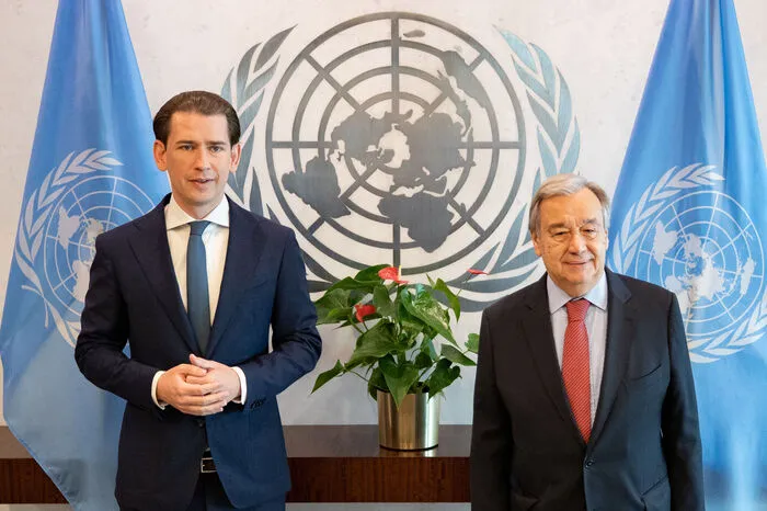Treffen mit UNO-Generalsekretär António Guterres.