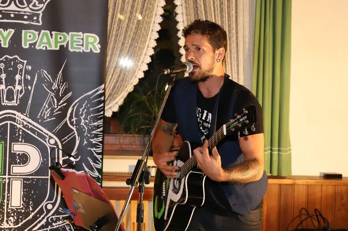 Für die musikalische Umrahmung sorgte Harald Zettl alias "Johnny Paper" aus Krottendorf-Gaisfeld. 
