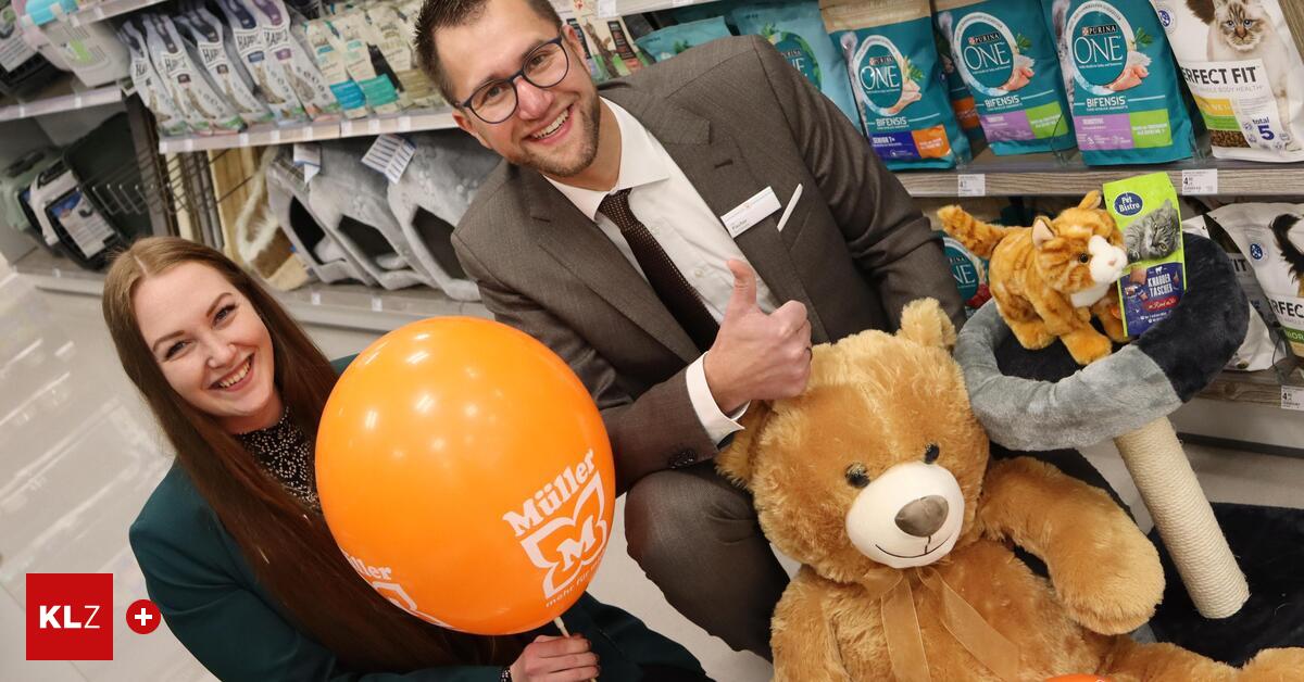 Stadt sieht orange: Müller-Filiale eröffnete samt Tierbedarfs-Shop in Weiz