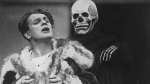 Jedermann Alexander Moissi und Tod Luis Rainer, 1929  