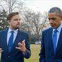 Leonardo DiCaprio mit Ex-US-Präsident Barack Obama