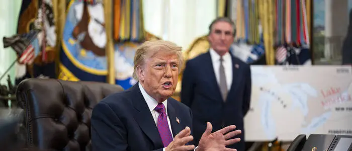 Donald Trump geht immer wieder gegen von ihm als zu kritisch oder „links“ eingestufte Medien vor – Archivbild