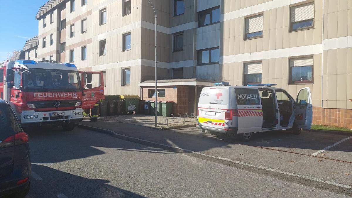 Der Einsatzort in Zeltweg