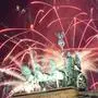 Feuerwerk am Brandenburger Tor in Berlin