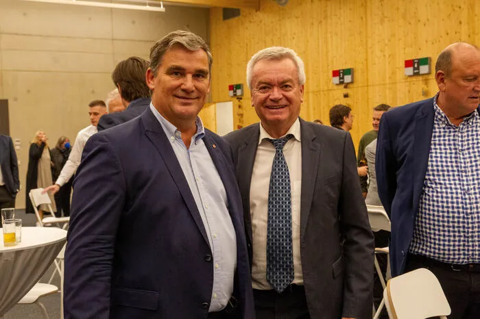 Landesverbandspräsident Christian Wolf und Landeshauptmannstellvertreter Anton Lang
