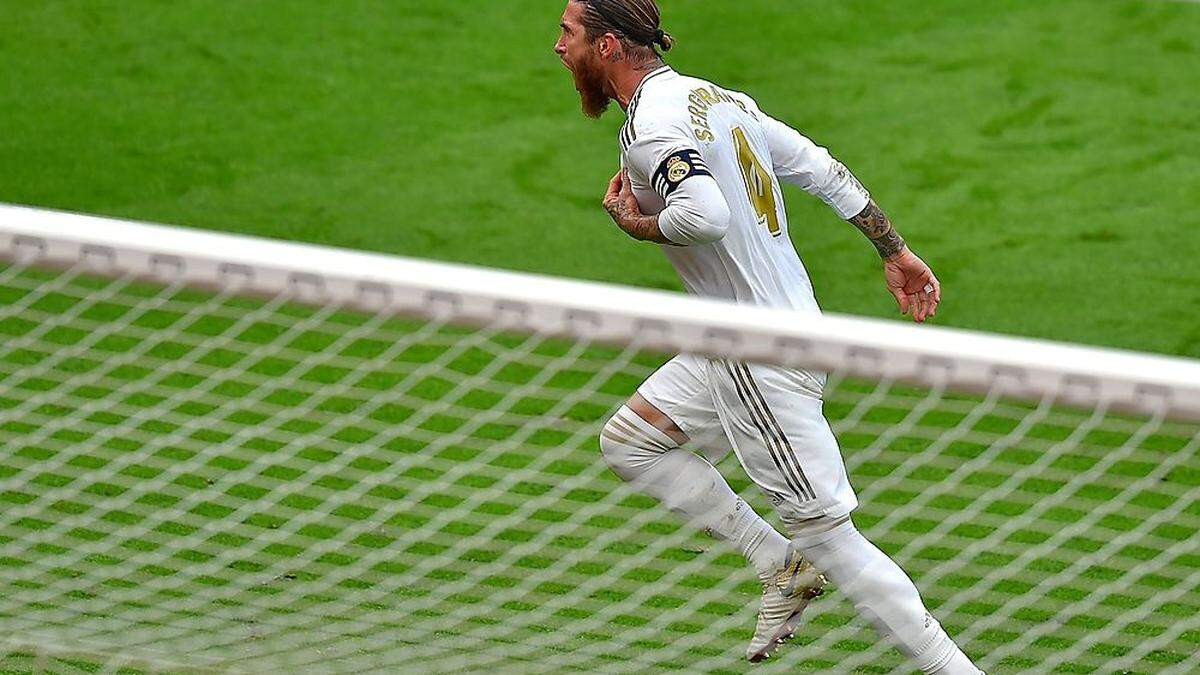 Sergio Ramos nach seinem Goldtor gegen Athletic Bilbao