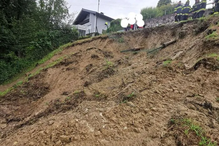 Hangrutschung in Edelsgrub (Nestelbach bei Graz)