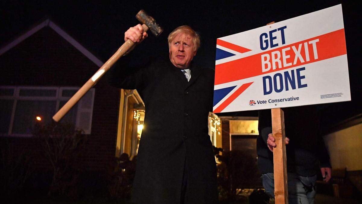 Boris Johnson, damaliger britischer Premierminister, am 11. Dezember 2019