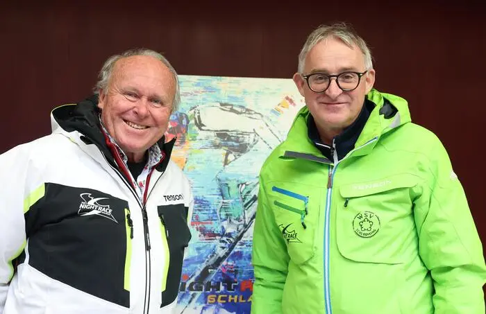 Grogl und Schwab im Vorfeld der Rennen 2024