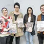 Ursula Strommer-Thier und Alexandra Lambrecht vom Integrationsreferat der Stadt Graz, Kavita Sandhu (Bereichsleitung Integration), Integrationsstadtrat Robert Krotzer (KPÖ)