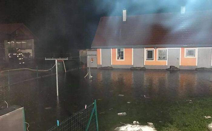 Überschwemmung in Sielach