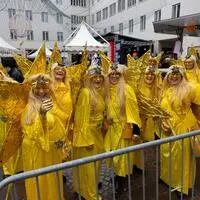 Der Rathausplatz ist am Faschingssamstag traditionell einer der Party-Hotspots in Villach