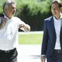 Vizekanzler Kurz und Bundeskanzler sind am Vormittag in Reichenau angekommen.