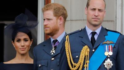 Ein Bild aus besseren Zeiten: Harry und Meghan, an der Seite von Prinz William. 