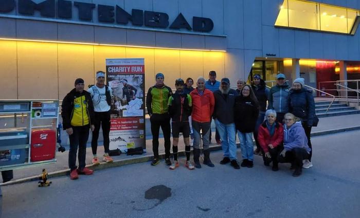 Start beim Dolomitenbad in Lienz