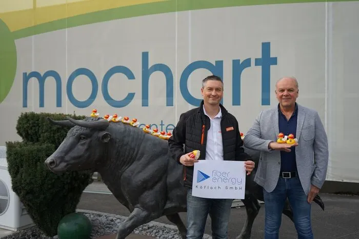 Alois Mochart und Hans-Jürgen Laschat spenden pro gefundener Ente einen Euro an sozial schwache Familien mit Wohnsitz in Köflach.