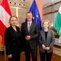 Das Bild zeigt Bettina Hütter, Präsidentin der Uniko, TU-Graz-Rektor Horst Bischof und Wissenschaftsministerin Eva-Maria Holzleitner 