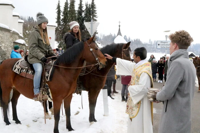 Auch in St. Donat hat die Pferdesegnung am Stefanitag Tradition. 