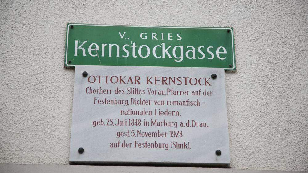 An der Grazer Kernstockgasse entzündete sich in der Vergangenheit oft die Diskussion über historisch belastete Straßennamen