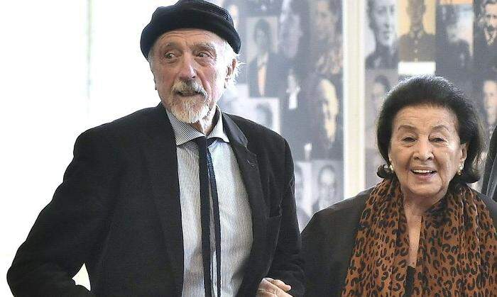 Arik Brauer und seine Frau Naomi Dahabani