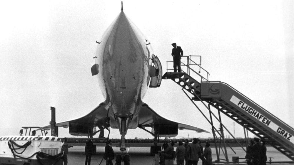 1981 landete eine Concorde am Grazer Flughafen