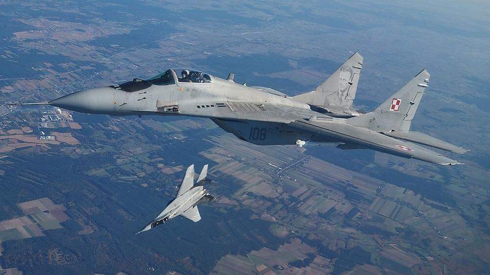 Polen hatte bereits im März die Lieferung von MiG-29-Kampfflugzeugen sowjetischer Bauart an die Ukraine angekündigt