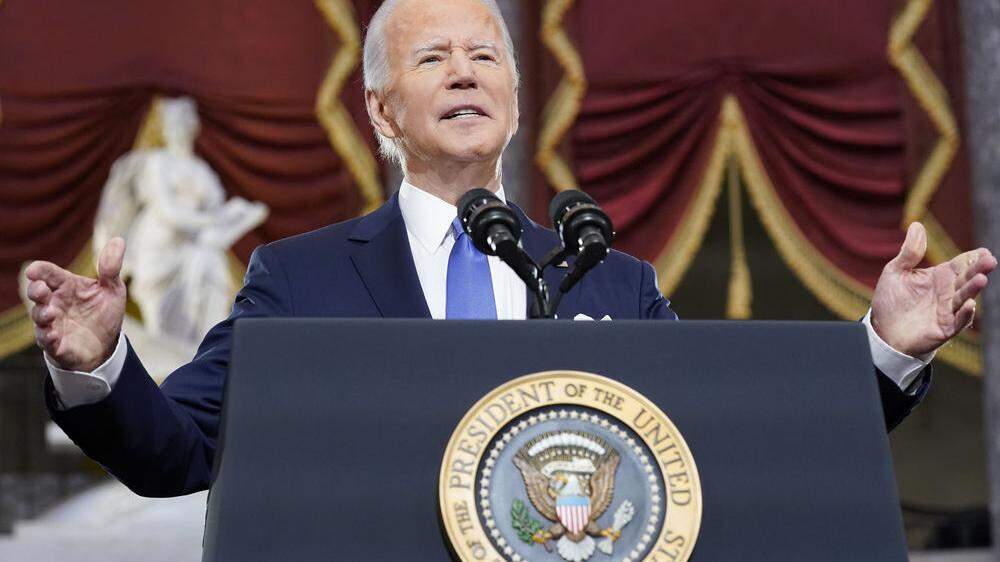 Joe Biden bei seiner Rede am Dreikönigstag