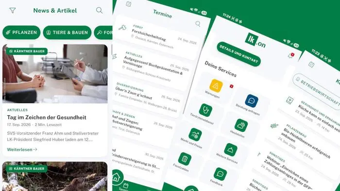 Die neue App der Landwirtschaftskammer Kärnten