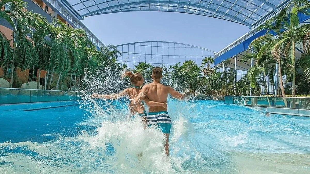 300 echte Palmen wachsen in der Therme Erding