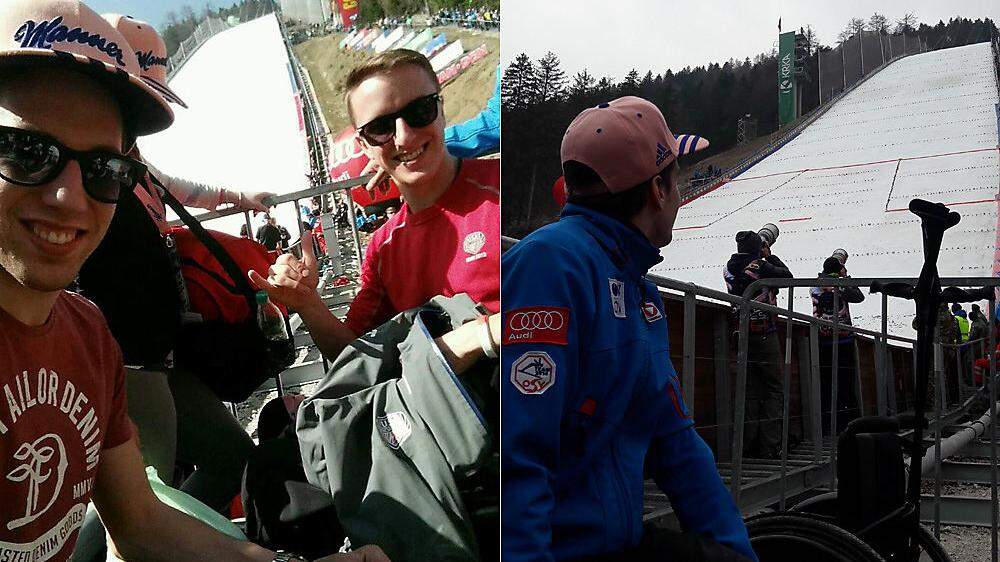 Lukas Müller und Nick Fairall genossen das Wochenende in Planica