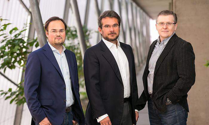 Gründerteam: Jörg Schönbacher, Andrea Rusconi Clerici, Ferruccio Bottoni