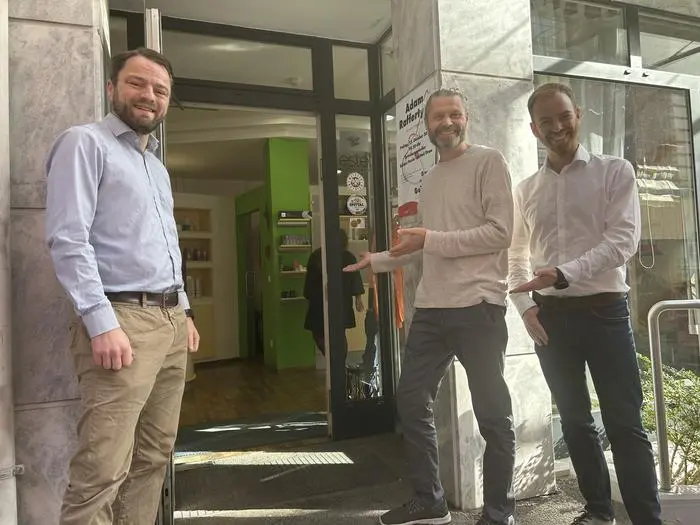 Gregor Schlump, Mario Wilhelmer und Fabian Uber freuen sich auf ihr neues Projekt