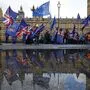 Protest vor dem Parlament in London