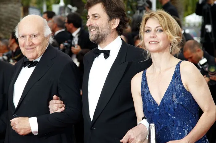 Bei der Premiere von "Habemus Papam" in Cannes 2011: Michel Piccoli, Regisseur Nanni Moretti und die Schauspielerin Margherita Buy.