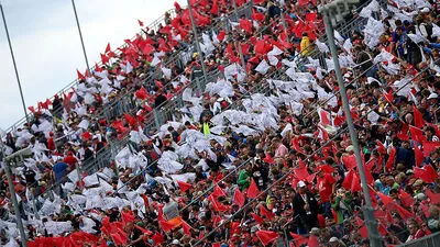 Die Fans in rot-weiß-rot