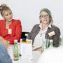 Auch Evelyne Oswald (links) und Josefine Vötsch diskutierten über die Zukunft der steirischen Kulturarbeit