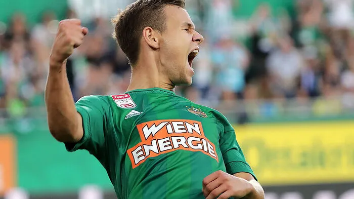 Louis Schaub traf in der Slowakei drei Mal. Schlägt der Rapidler heute wieder zu?