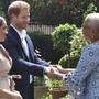 Das Paar mit Nelson Mandelas Witwe Graca Machel