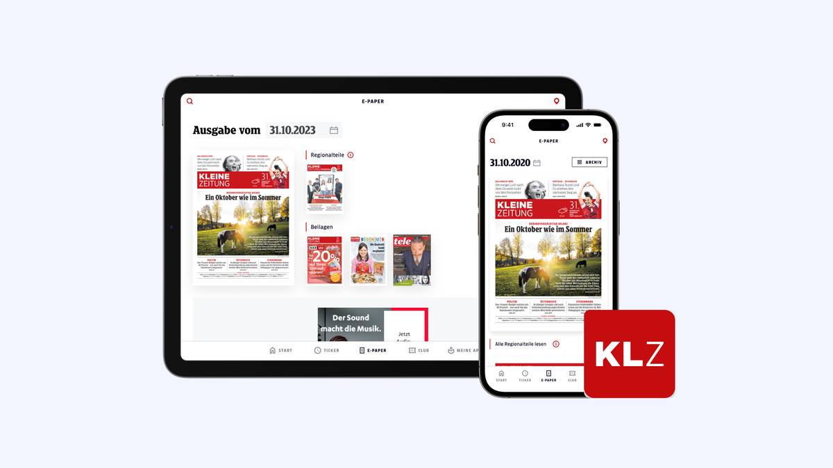 Jetzt auch das E-Paper in der Kleine Zeitung App lesen.
