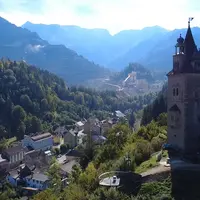 Die Plattform bietet eine Aussicht über ganz Eisenerz