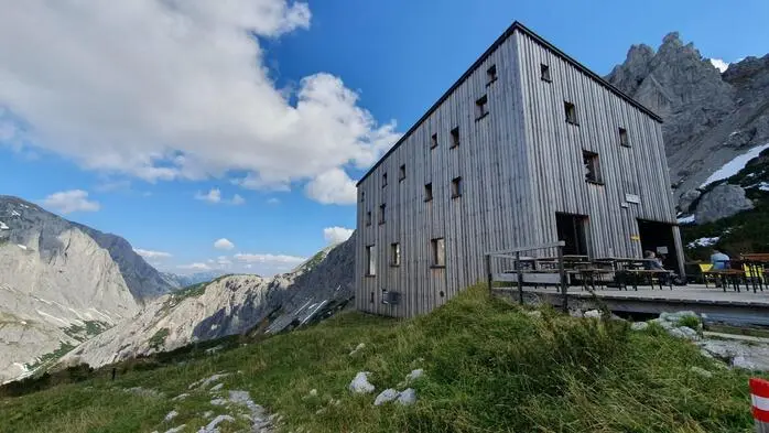 Auf der Voisthalerhütte muss Wasser gespart werden