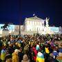 Im Februar fanden sich zum „Marsch des Lichts“ anlässlich des zweiten Jahrestags des Überfalls Russlands auf die Ukraine Demonstranten in Wien zusammen.  | Im Februar fanden sich zum „Marsch des Lichts“ anlässlich des zweiten Jahrestags des Überfalls Russlands auf die Ukraine Demonstranten in Wien zusammen. 