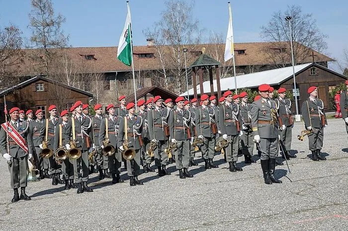 Auch die Gardemusik aus Wien hatte einen ihrer seltenen Auftritte in der Steiermark.