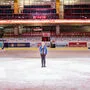 Bei der Generalprobe war Brinn noch fast alleine in der Halle, heute fiebern tausende Besucher dem Finale entgegen	 