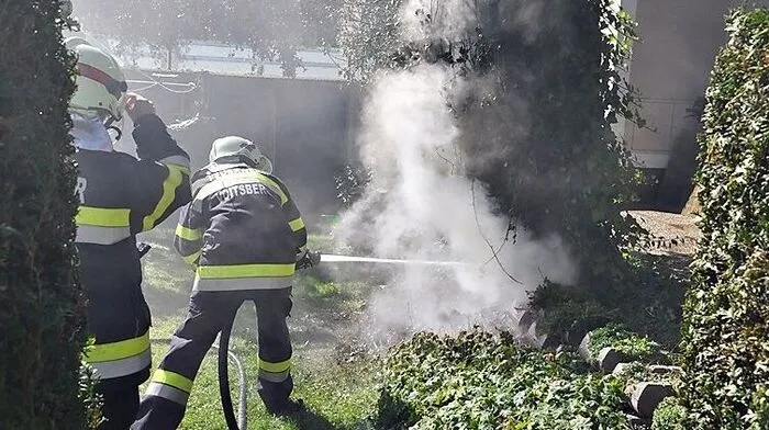 Die Feuerwehr Voitsberg konnte das Feuer löschen