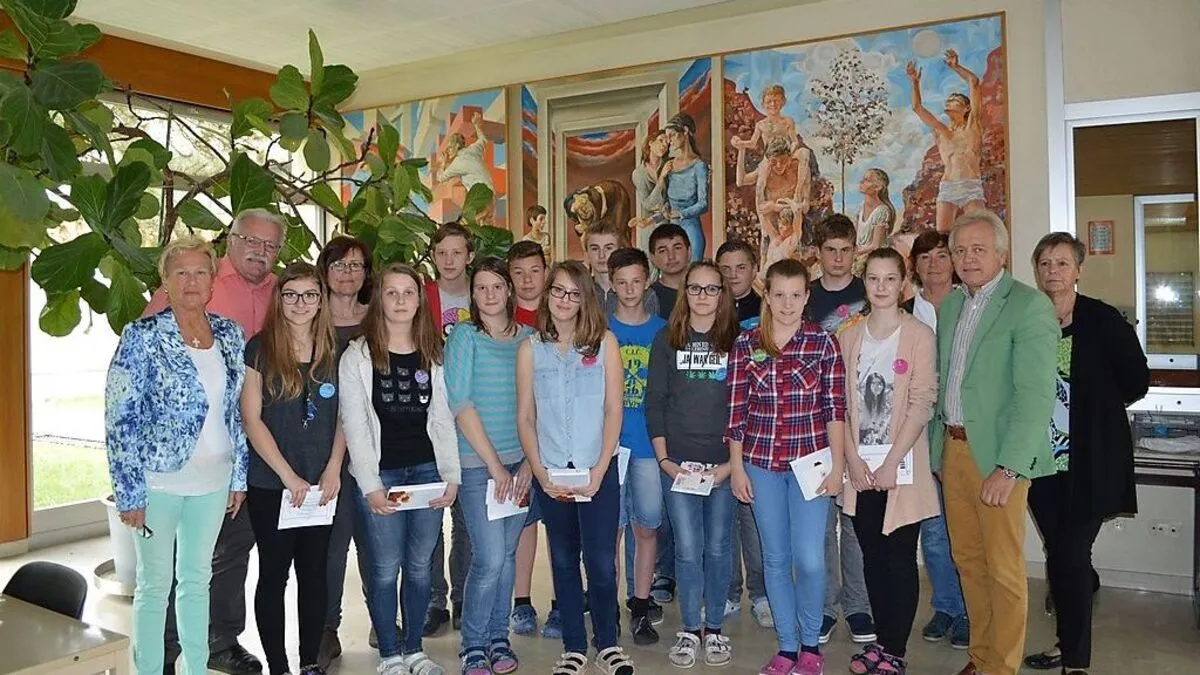 Gruppenbild der lehrenden Schüler