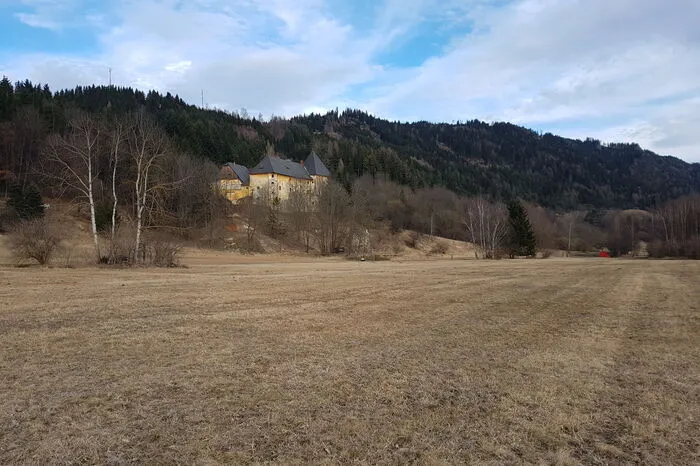 Das Schloss von Westen.
