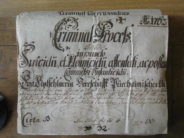 Original eines Prozessaktes