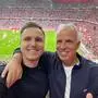Julian und Helmut Kump: Vater und Sohn sowie Stellvertreter und Vorsitzender des Fanclubs Red Bears Austria