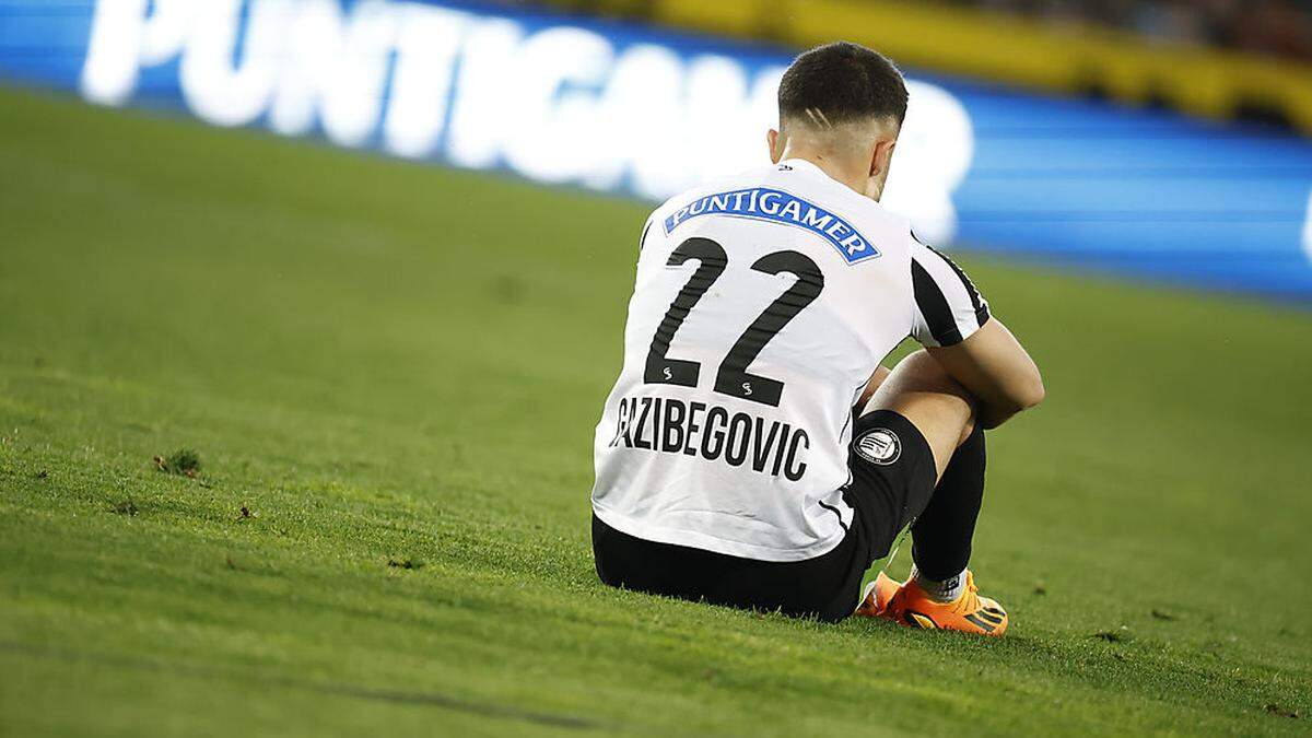 Jusuf Gazibegovic war nach der Niederlage gegen Salzburg sauer
